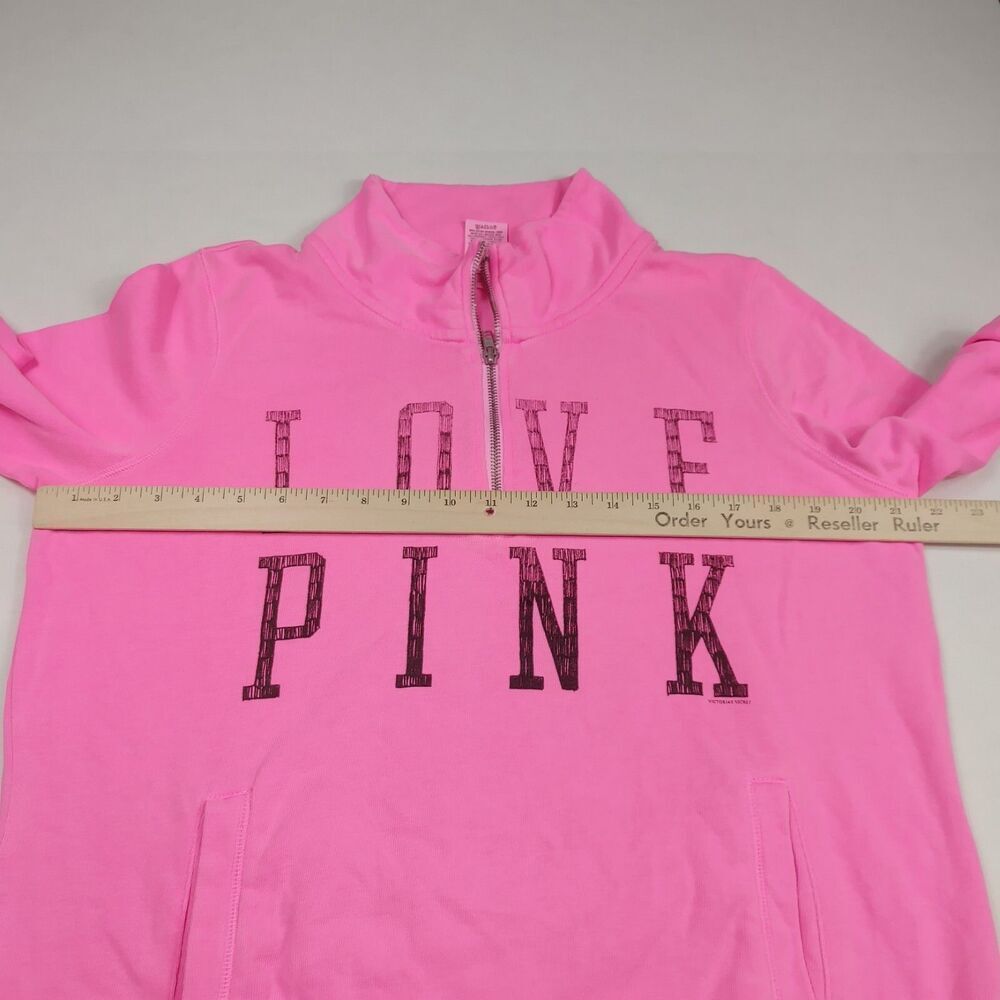 Koie PINK 1/4 Zip Sweatshirt Long Sleeve Casual Pullover Top Small - Picture 9 of 12